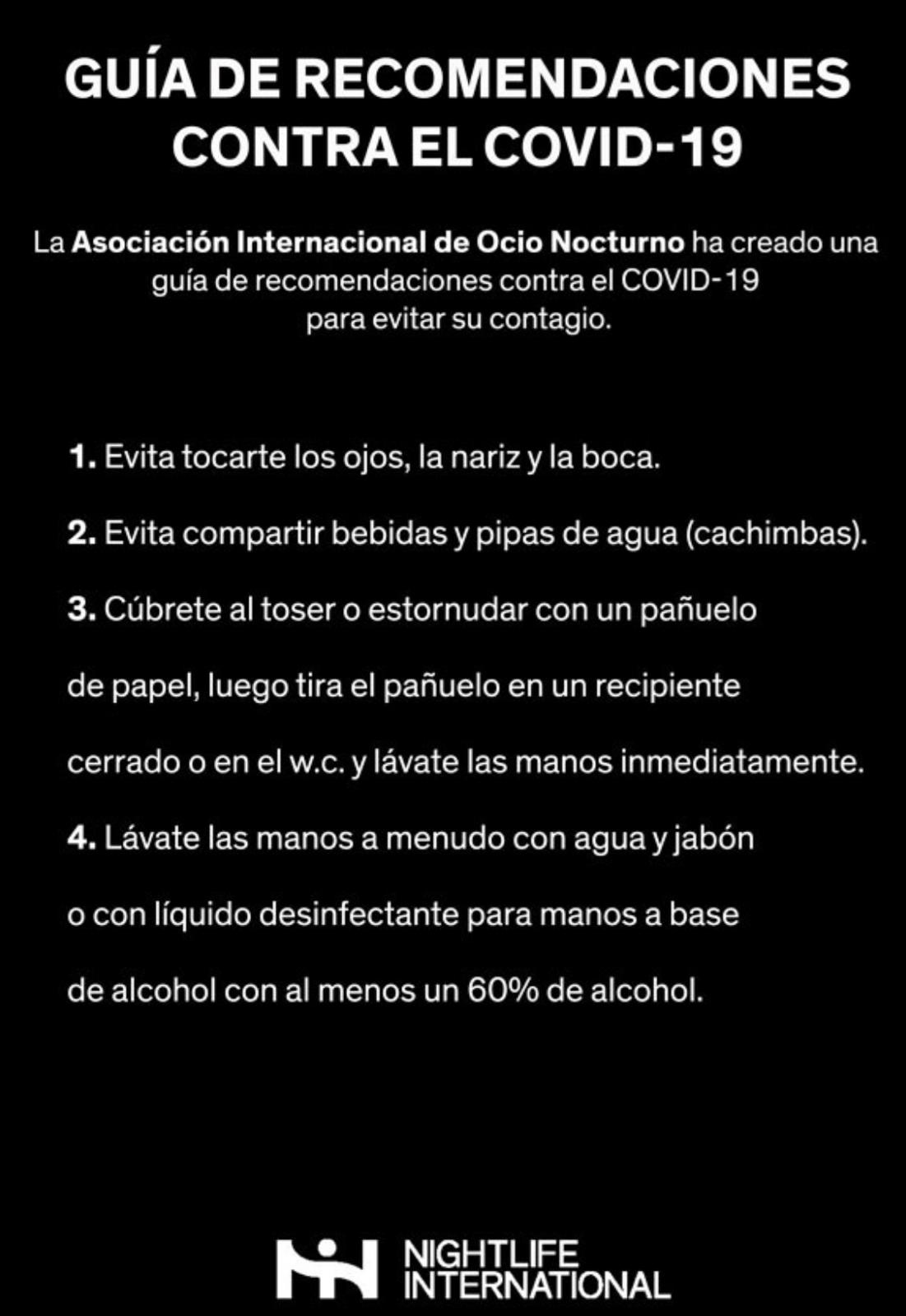 Guia de recomendaciones contra el covid-19